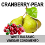 Cranberry Pear Balsamic Vinegar Condimento