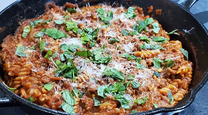 Pasta & Ground Beef Skillet