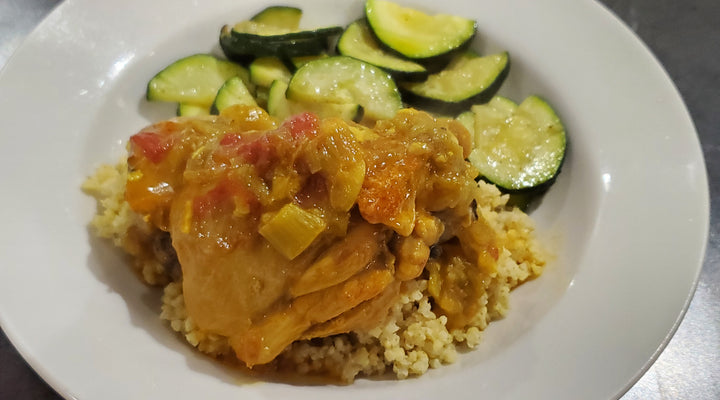 Chicken with Rhubarb Sauce