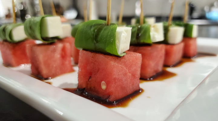 Watermelon, Feta & Basil Bites