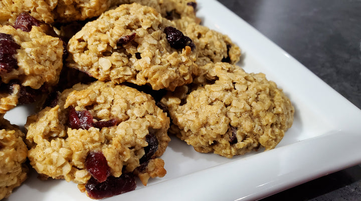 Blood Orange Oatmeal & Cranberry Cookies