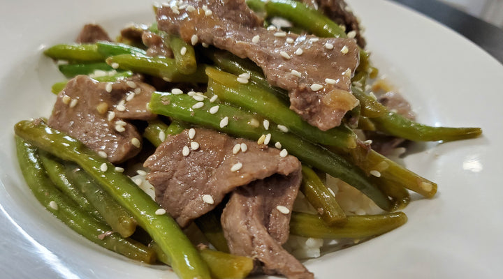 Ginger & Black Garlic Beef & Beans