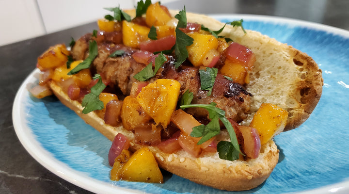 Summer Sausage & Peaches