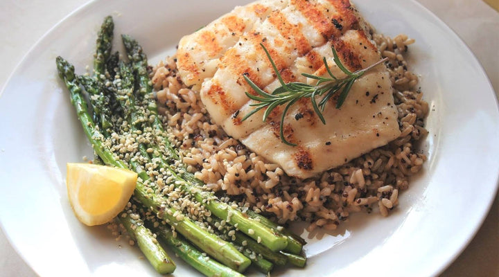 Olive Wood Smoked Grilled Halibut