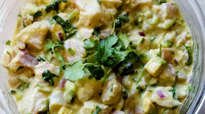 Leche de Tigre Style Ceviche w/ Baklouti Chili Olive Oil