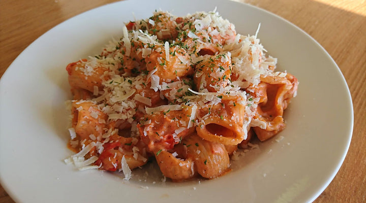Lumache Pasta with Rosé Sauce - From The Olive Oil Co. Kitchen