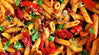 Pasta w/ Bell Peppers & Mushrooms