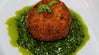 Truffled Wild Mushroom Risotto & Arancini in Baby Arugula UP Pesto