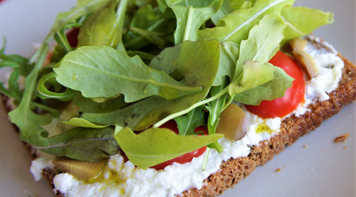 Marinated Artichoke Hearts on Toast
