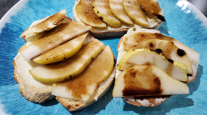 Blood Orange Goat Cheese Spread with Pear & Honey