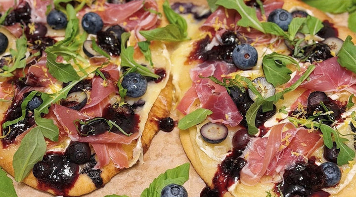 Blueberry, Brie & Prosciutto Flatbread