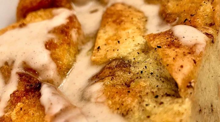 Brioche Bread Pudding w/ Umeboshi Plum Glaze