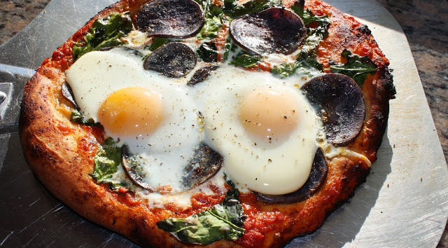 Grilled Pizza Finished With UP EVOO