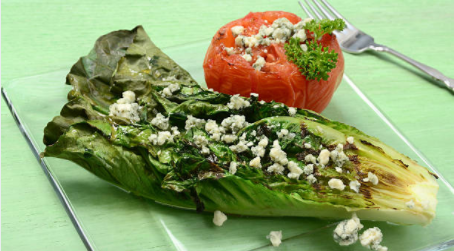 Grilled Radicchio & Hearts of Romaine with Shaved Pecorino