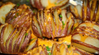 Hasselback Potatoes with Garlic Infused Olive Oil