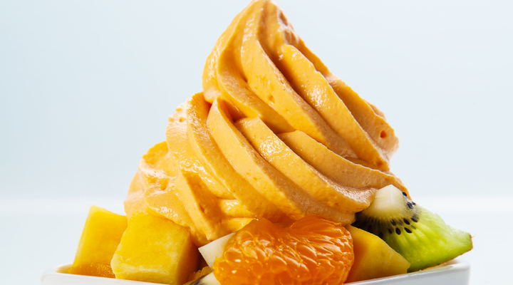 Mango, Balsamic & Persian Lime Olive Oil Frozen Yogurt