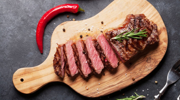 NY Strip Marinated With Olive Wood Smoked Olive Oil