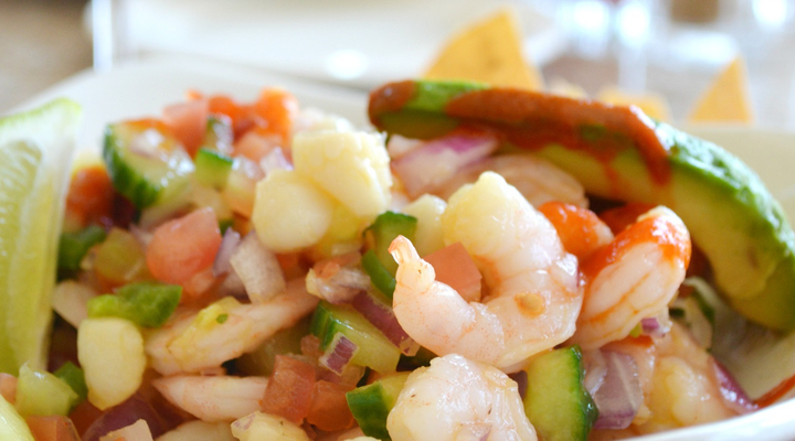 Poached Shrimp Ceviche