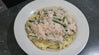 Grilled Salmon and Asparagus in Dill Olive Oil-Lemon Cream Sauce