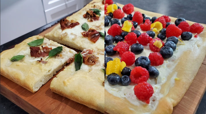 Lemon Pizza - Savoury & Dessert Versions