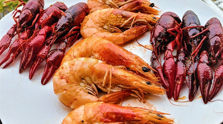 Sauteed Shrimp & Crawfish W/ Buttery Elderberry Balsamic Vinegar Sauce