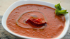 Cream of Roasted Pepper & Tomato Soup w/ Tuscan Herb Olive Oil