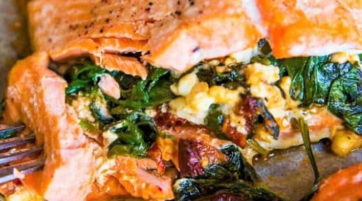 Stuffed Baked Salmon