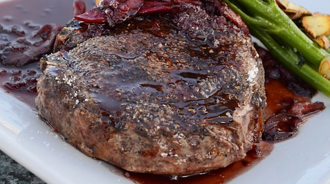 Lamb Chops in Lavender Balsamic Marinade