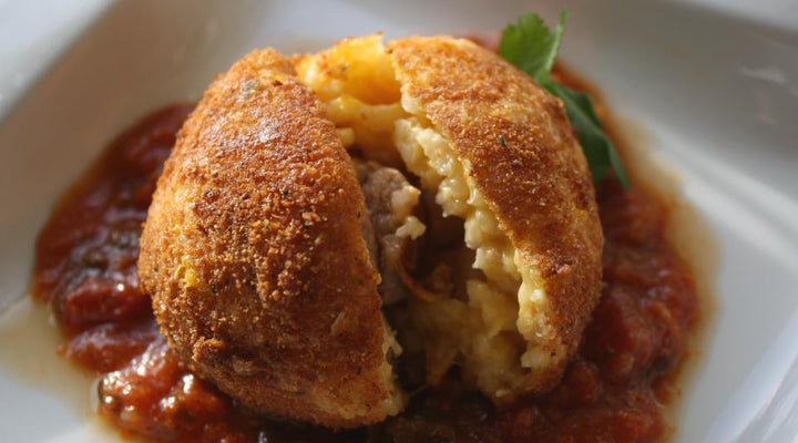 Arancini Fried In Sicilian EVOO