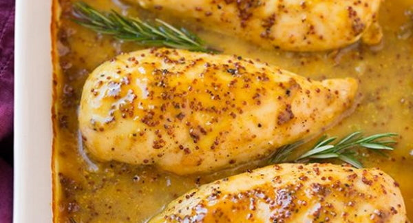 Maple Mustard Balsamic Chicken Bake