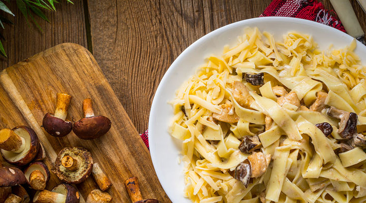 Chicken Onion Mushroom Pasta