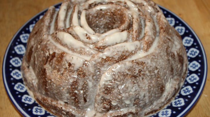 Olive Oil & Spiced Butternut Squash Bundt Cake W/ Bourbon Vanilla Glaze