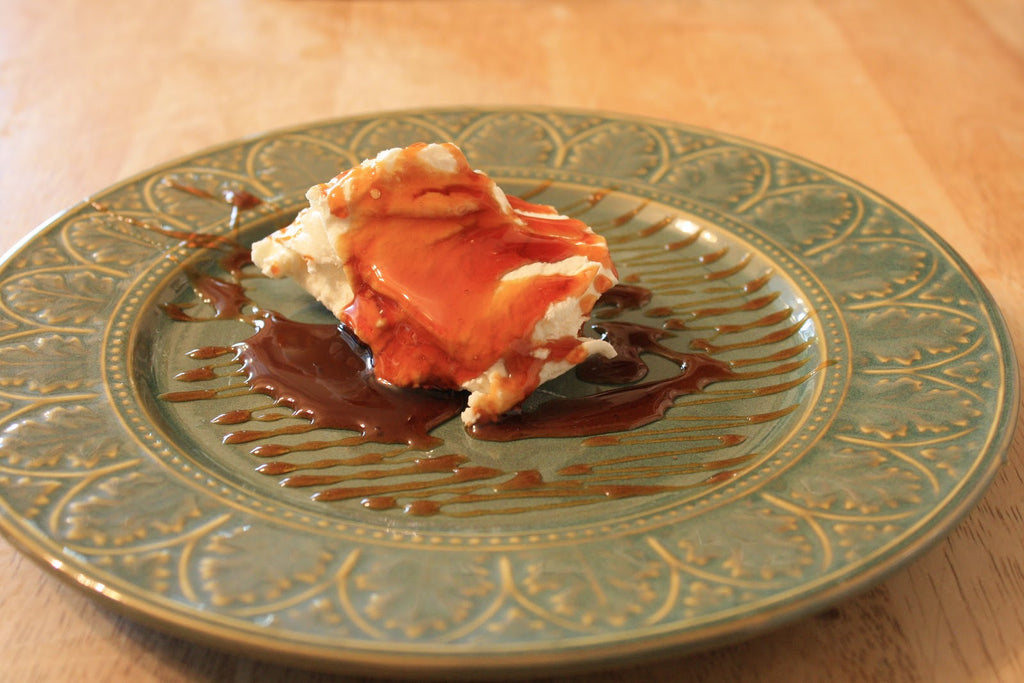 Fresh Chevre w/ Peach White Balsamic Reduction – The Olive Oil Co.