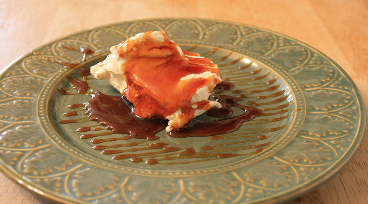 Fresh Chevre w/ Peach White Balsamic Reduction