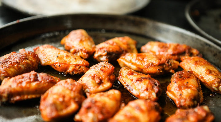 Blackberry-Ginger Balsamic Glazed Wings