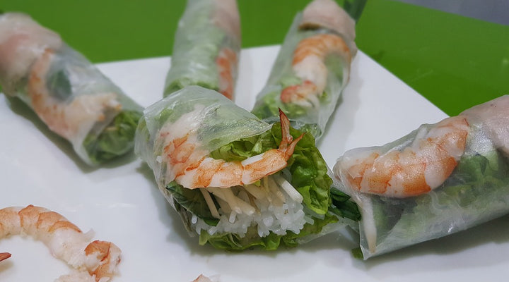 Vietnamese Fresh Shrimp Spring Rolls