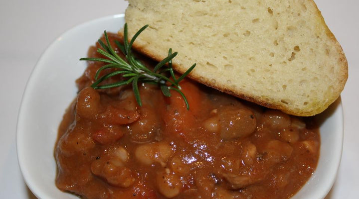 Rosemary, Lamb, & White Bean Stew W/ California Cuveé
