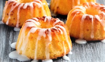 Mini Lemon Olive Oil Bundt Cakes