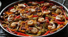 Traditional Paella W/ Shrimp, Chorizo, and Spicy Olives