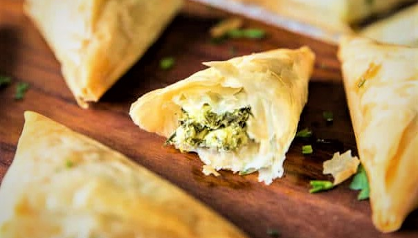 Mushroom & Goat Cheese Spanakopita