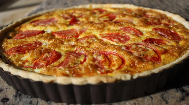 Oven Roasted Tomato Quiche W/ UP EVOO Pastry Crust