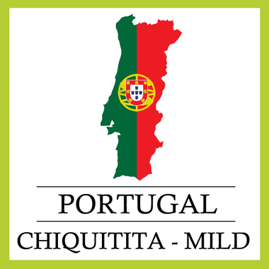 Picture of Portugal and the Extra Virgin Olive Oil varietal name of Chiquitita, which has a mild intensity.