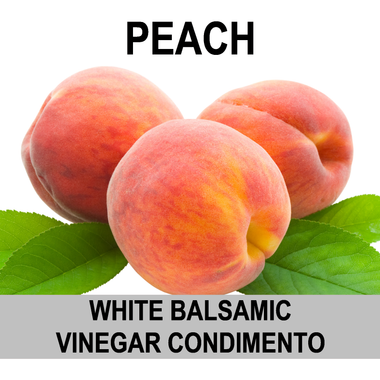 Peach White Balsamic Vinegar Condimento