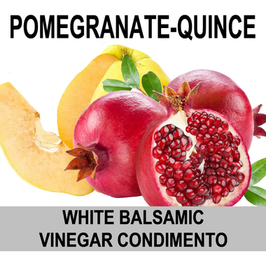 Pomegranate-Quince White Balsamic Vinegar Condimento